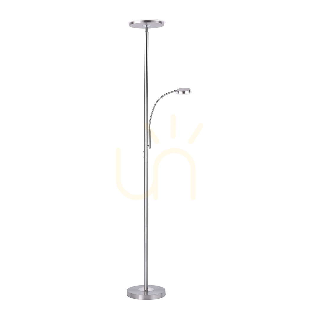 Zobrazit Stojací lampa HANS 11709-55 Silver 2xLED Stojací lampa HANS 11709-55 Silver 2xLED