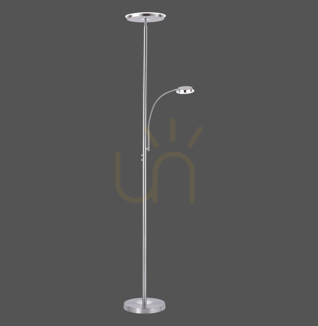 Kontrola Stojací lampa HANS 11709-55 Silver 2xLED Stojací lampa HANS 11709-55 Silver 2xLED