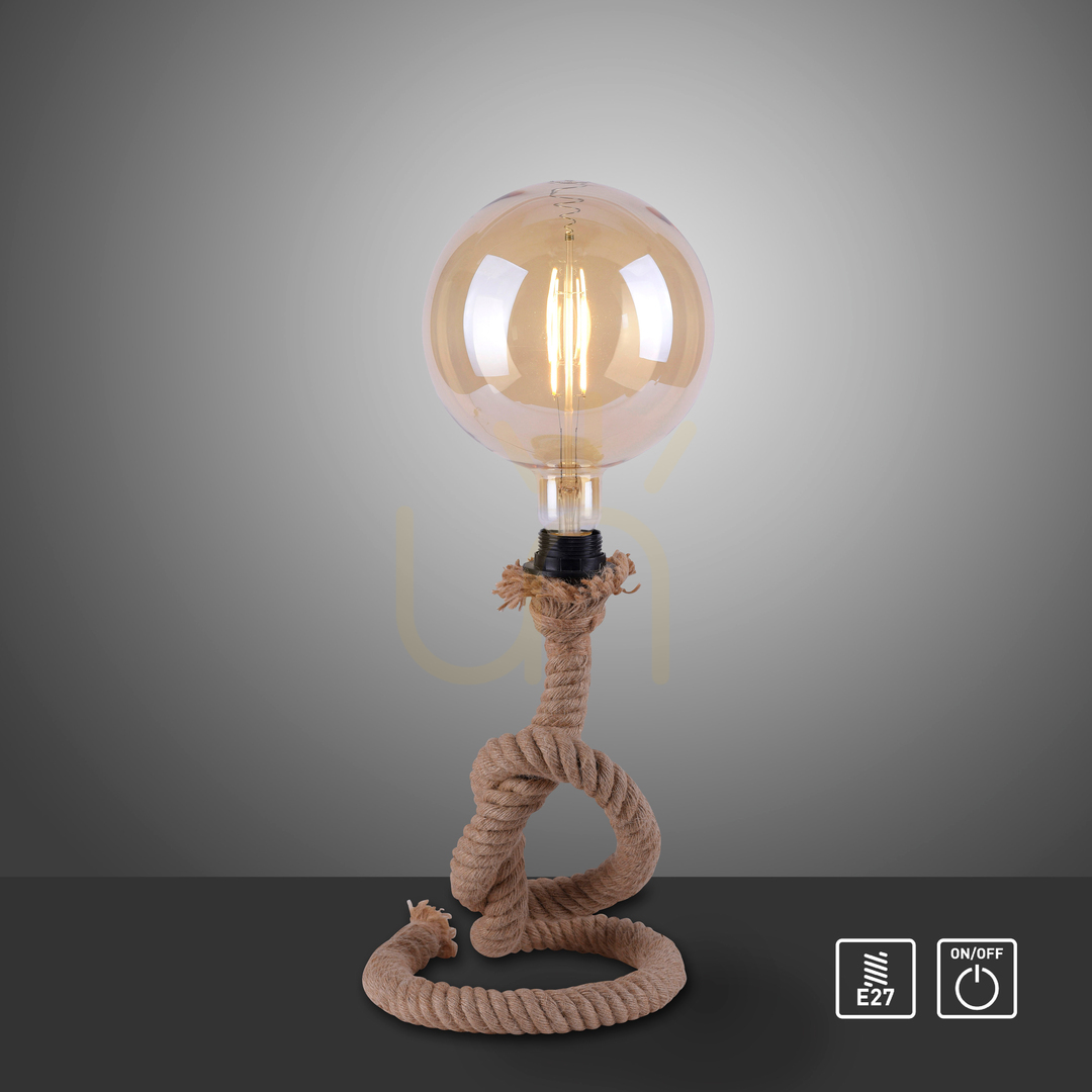 Zobrazit Stolní lampa ROPE 15480-18 černá 1xE27 Stolní lampa ROPE 15480-18 černá 1xE27