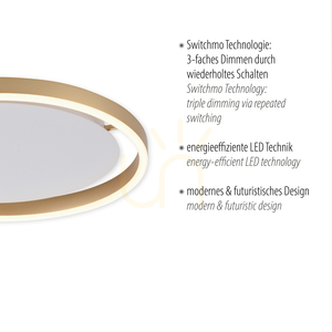RITUS Plafond 15391-60 Mosaz 1xLED small 3