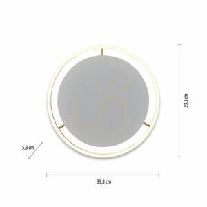 RITUS Plafond 15391-60 Mosaz 1xLED small 7