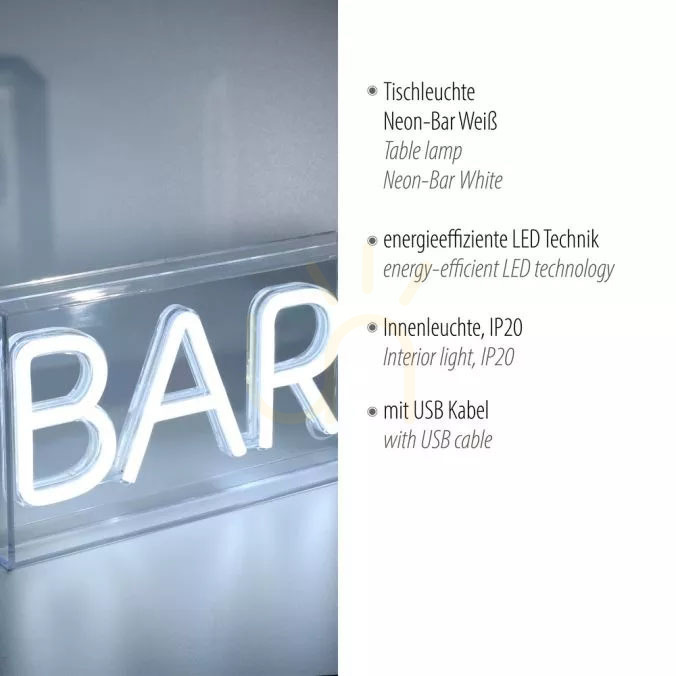 Náhled Nástěnné svítidlo NEON-BAR 85026-16 White 1xLED Nástěnné svítidlo NEON-BAR 85026-16 White 1xLED