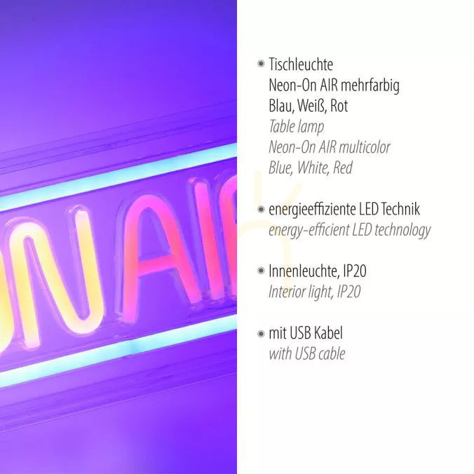 Pohled Nástěnné svítidlo NEON-ON AIR 85013-70 Multicolor 1xLED Nástěnné svítidlo NEON-ON AIR 85013-70 Multicolor 1xLED