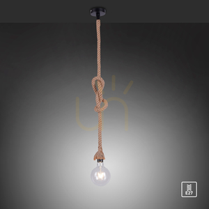Závěsné svítidlo ROPE 15481-18 Hnědé 1xE27 small 8