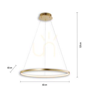 Závěsné svítidlo CIRCLE 11524-12 Gold 1xLED 6 Závěsné svítidlo CIRCLE 11524-12 Gold 1xLED small 6