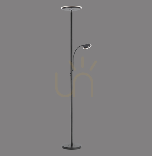Kontrola Stojací lampa HANS 11709-18 Black 2xLED