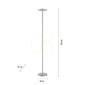 Stojací lampa HANS 11729-55 Silver 1xLED small 7