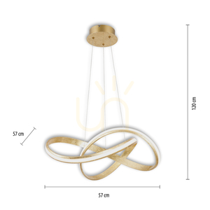 Závěsné svítidlo MELINDA 8291-12 Gold 1xLED 8 Závěsné svítidlo MELINDA 8291-12 Gold 1xLED small 8