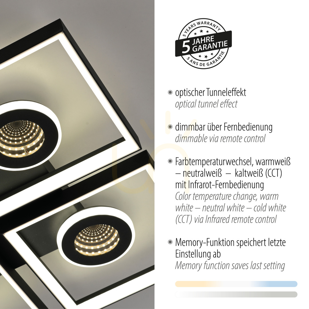 Pohled TRAFORO 6855-18 Plafond černý 1xLED TRAFORO 6855-18 Plafond černý 1xLED