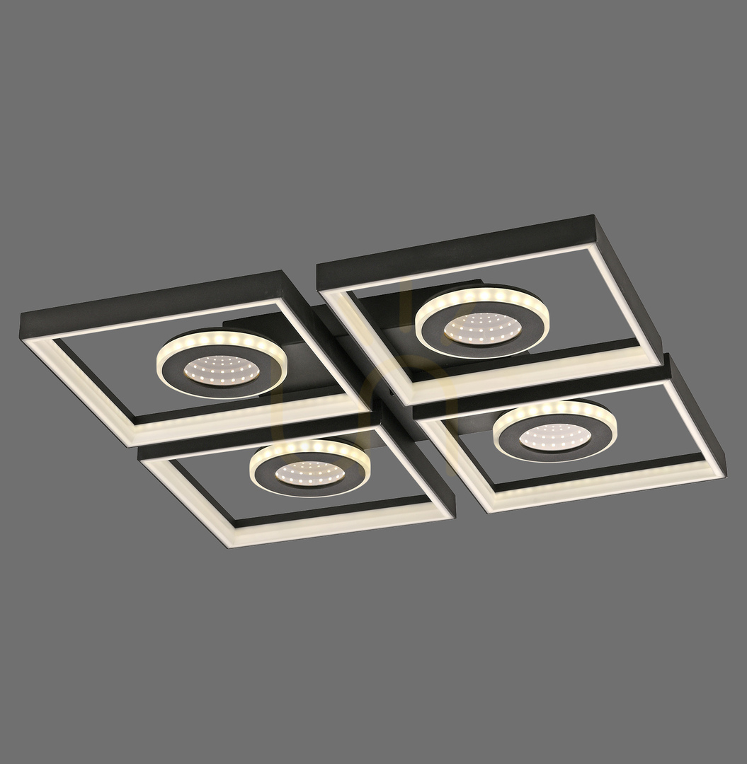 Kontrola TRAFORO 6855-18 Plafond černý 1xLED TRAFORO 6855-18 Plafond černý 1xLED
