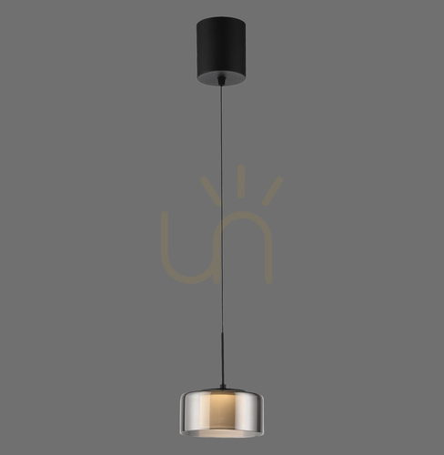Kontrola Závěsné svítidlo RIKA 2112-18 Black 1xLED