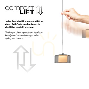 Závěsné svítidlo RIKA 2115-18 Black 7xLED small 6