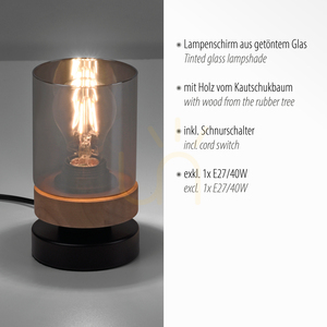 Stolní lampa PASQUAL 11310-18 černá 1xE27 3 Stolní lampa PASQUAL 11310-18 černá 1xE27 small 3