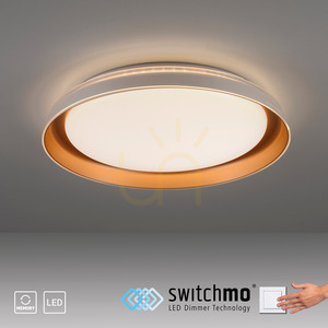 LED stropní svítidlo JUST LIGHT. SATI 14368-60, matná mosaz, 43 cm, Switchmo small 11