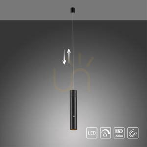 Závěsné svítidlo ATTACH 18281-18 Black 1xLED small 13