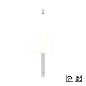 Závěsné svítidlo Paul Neuhaus / JUST LIGHT Attach 18281-16 bílé, akumulátor 2600 mAh, magnetická hlava, dotykový stmívač, s nastavitelnou výškou small 1