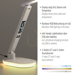Stolní lampa TINA 11018-16 White 2xLED small 3