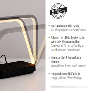 Stolní lampa OMARI 11019-18 černá 1xLED small 4