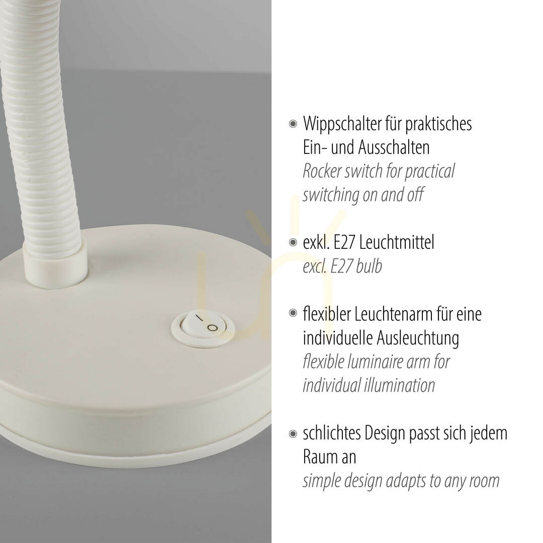 Zobrazit Stolní lampa FLEXI 11080-16 White 1xE27 Stolní lampa FLEXI 11080-16 White 1xE27