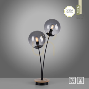 Stolní lampa GREEN WIDOW 11390-79 černá 2xE14. 10 Stolní lampa GREEN WIDOW 11390-79 černá 2xE14. small 10