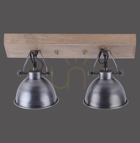 Kontrola Plafond SAMIA 11982-77 Silver 2xE14
