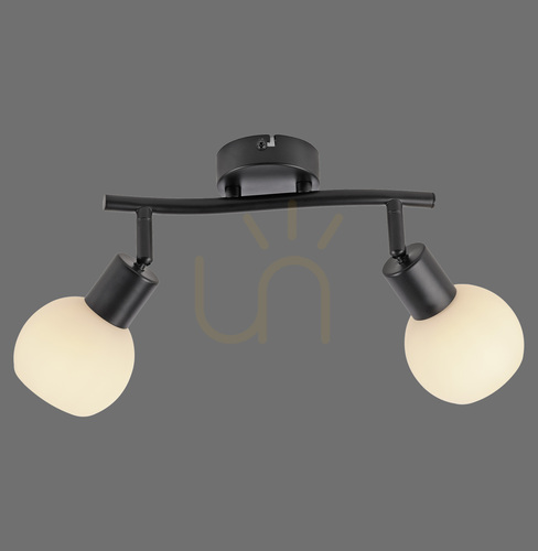 Kontrola Plafond LOKI 12151-18 Black 2xE14