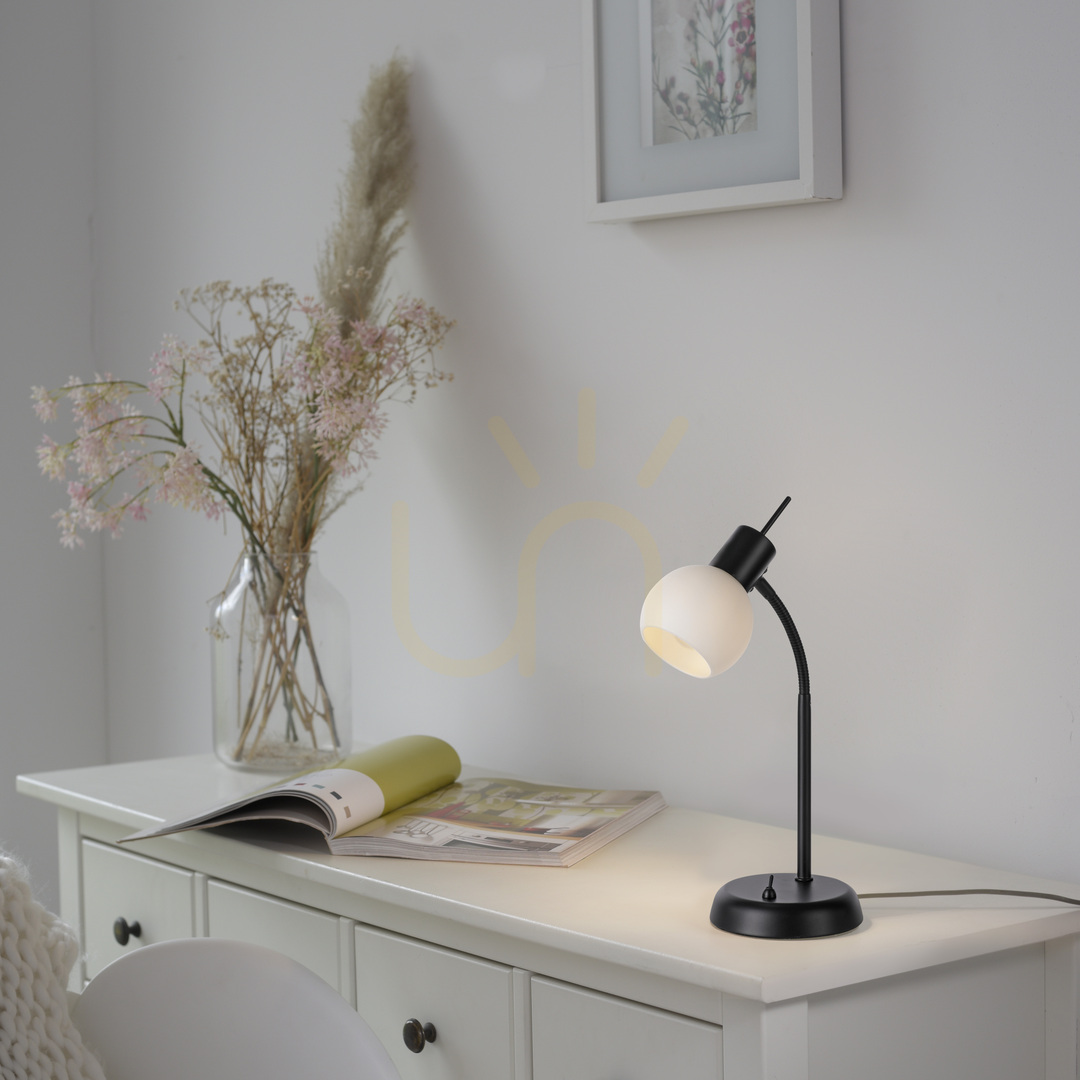 Náhled Stolní lampa LOKI 12156-18 černá 1xE14 Stolní lampa LOKI 12156-18 černá 1xE14