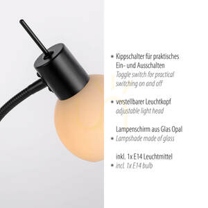 Stolní lampa LOKI 12156-18 černá 1xE14 3 Stolní lampa LOKI 12156-18 černá 1xE14 small 3