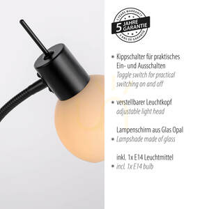 Stolní lampa LOKI 12156-18 černá 1xE14 4 Stolní lampa LOKI 12156-18 černá 1xE14 small 4