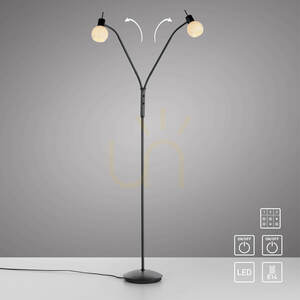 Stojací lampa LOKI 12158-18 černá 2xE14 small 13