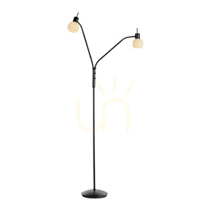 Stojací lampa LOKI 12158-18 černá 2xE14 small 15