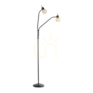 Stojací lampa LOKI 12158-18 černá 2xE14 small 7