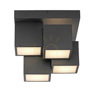 Stropní svítidlo Paul Neuhaus Tetris 14114-18 černé 4xLED small 1