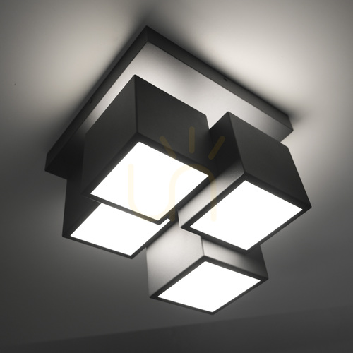 Kontrola Stropní svítidlo TETRIS 14114-18 Černé 4xLED