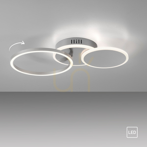 Stropní LED svítidlo JUST LIGHT SEVENT 14116-55, stříbrné, 50 × 33,4 cm small 11