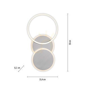 Stropní LED svítidlo JUST LIGHT SEVENT 14116-55, stříbrné, 50 × 33,4 cm small 8