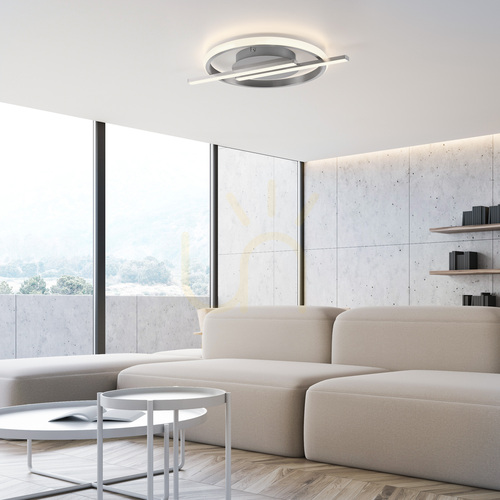 Kontrola Stropní LED svítidlo KORSA 14130-55 ocelové 20 W 3000 K stmívatelné Simply Dim
