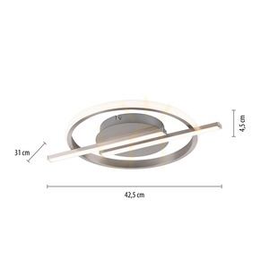 Stropní LED svítidlo KORSA 14130-55 ocelové 20 W 3000 K stmívatelné Simply Dim small 8