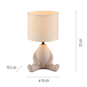 Stolní lampa TED 14190-39 Beige 1xE27 small 8