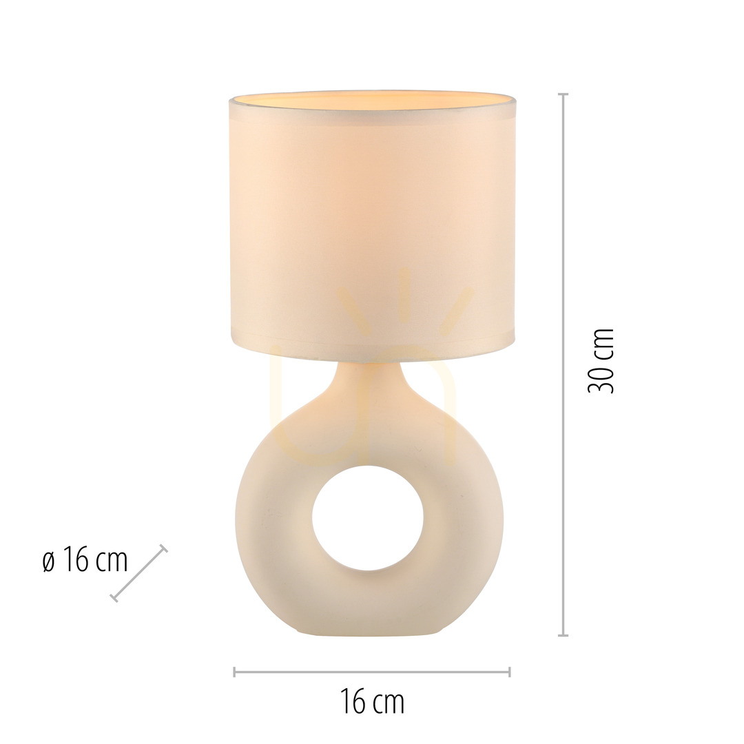 Zobrazit Stolní lampa CARARA 14193-39 Beige 1xE27 Stolní lampa CARARA 14193-39 Beige 1xE27