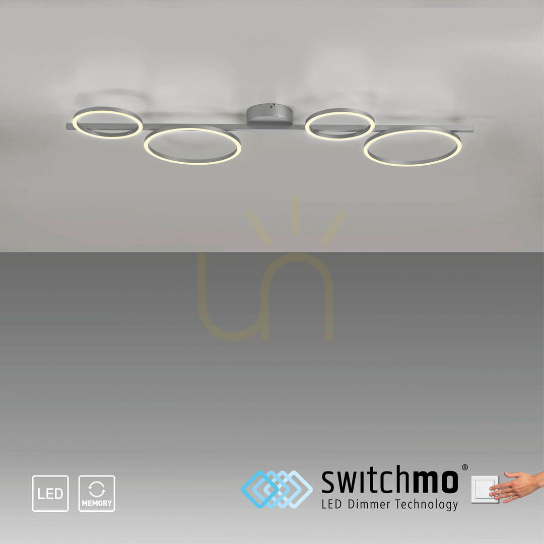 Náhled Plafond MINI RITUS 14211-21 Stříbrná 4xLED Plafond MINI RITUS 14211-21 Stříbrná 4xLED