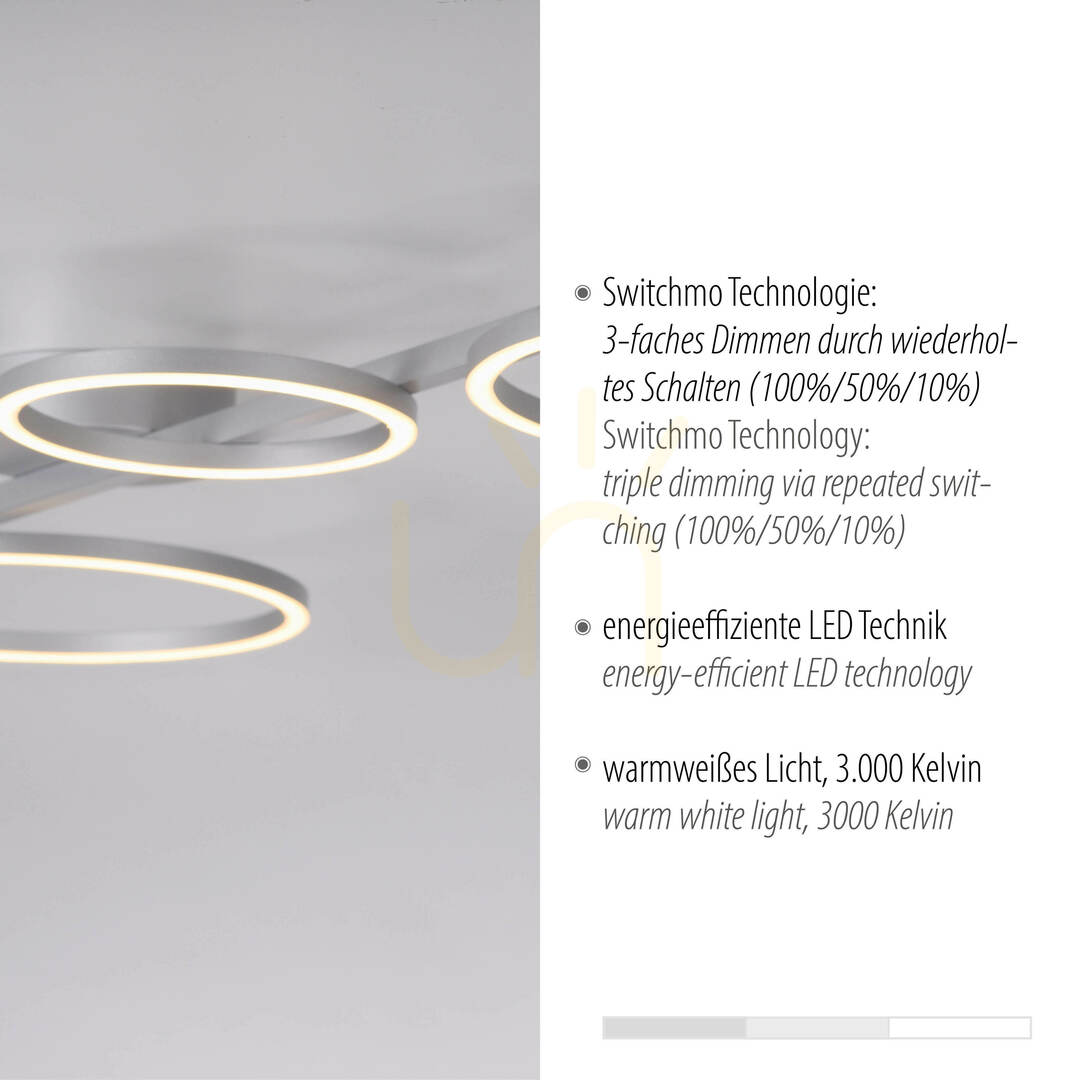 Zobrazit Plafond MINI RITUS 14211-21 Stříbrná 4xLED Plafond MINI RITUS 14211-21 Stříbrná 4xLED