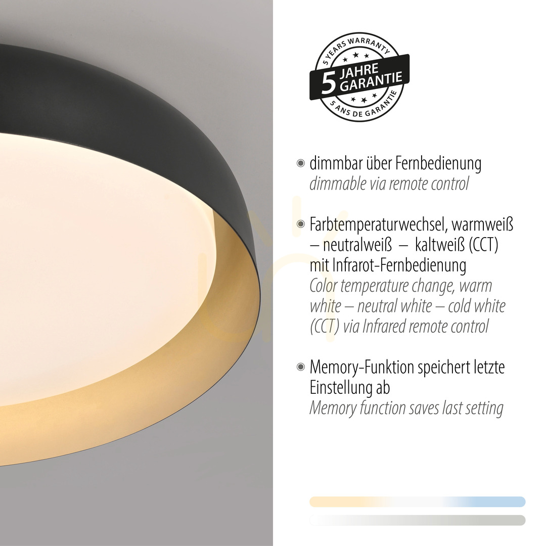 Zobrazit Plafond OSKO 14216-18 Black 1xLED Plafond OSKO 14216-18 Black 1xLED