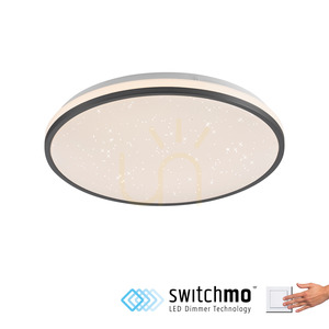 LED stropní svítidlo JUST LIGHT KYLE 14294-18 černé Ø38 cm, Switchmo small 1