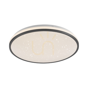 LED stropní svítidlo JUST LIGHT KYLE 14294-18 černé Ø38 cm, Switchmo small 14