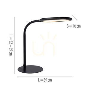 Stolní lampa KELLY 14405-18 černá 1xLED small 7