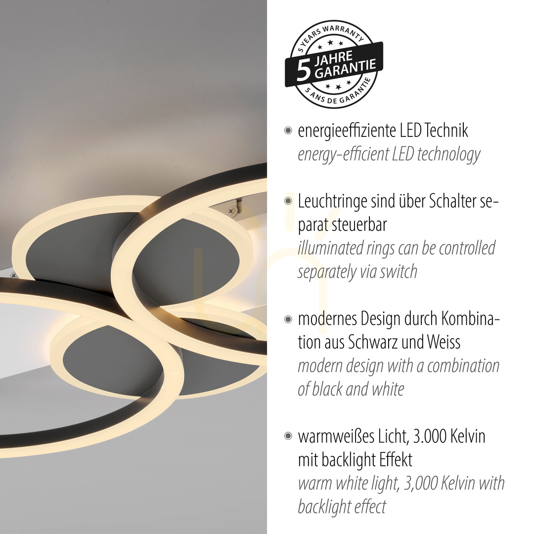 Zobrazit Plafond TROOPER 14552-16 White 4xLED Plafond TROOPER 14552-16 White 4xLED