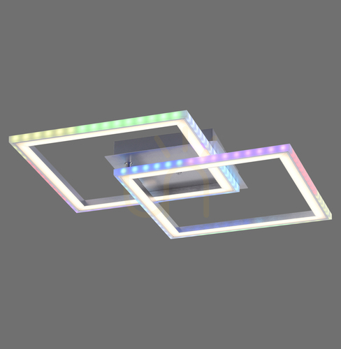 Kontrola Plafond FELIX60 14634-55 Stříbrná 2xLED