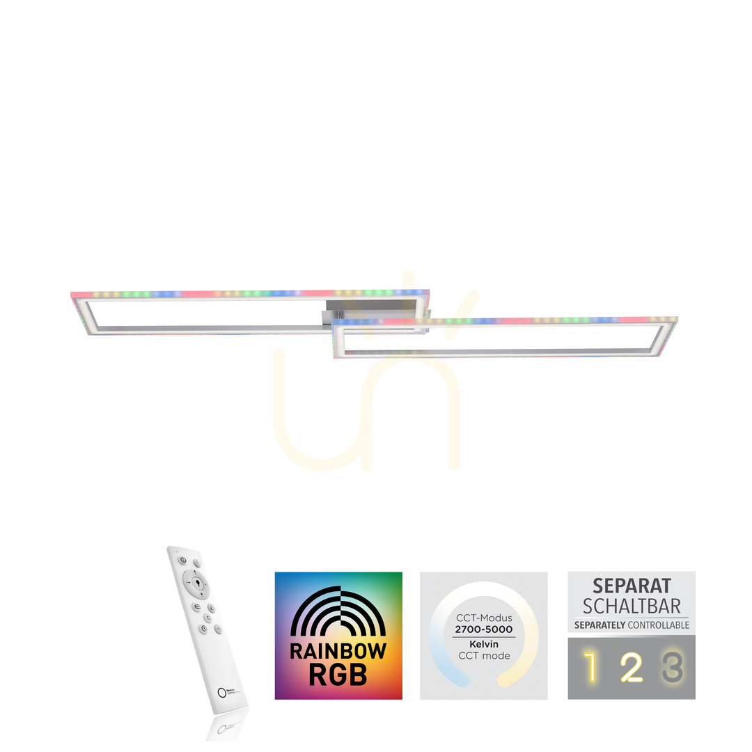 Pohled Plafond FELIX60 14635-55 Silver 2xLED Plafond FELIX60 14635-55 Silver 2xLED