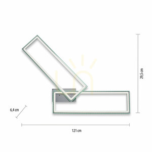 Plafond FELIX60 14635-55 Silver 2xLED 7 Plafond FELIX60 14635-55 Silver 2xLED small 7